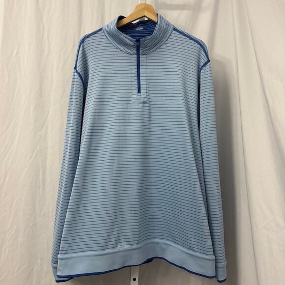 Southern Tide Mens Blue Striped Pullover XXL 2XL - Picture 2 of 10